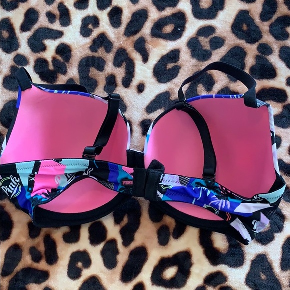 VS PINK NWOT bra 90s print palm - Picture 2 of 5